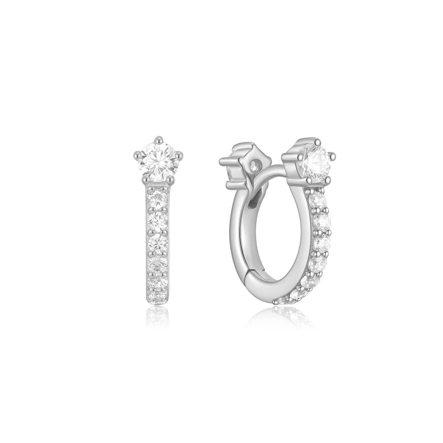  Melodic Poet - Earrings - Silver / Rhodium plated - Zirconia